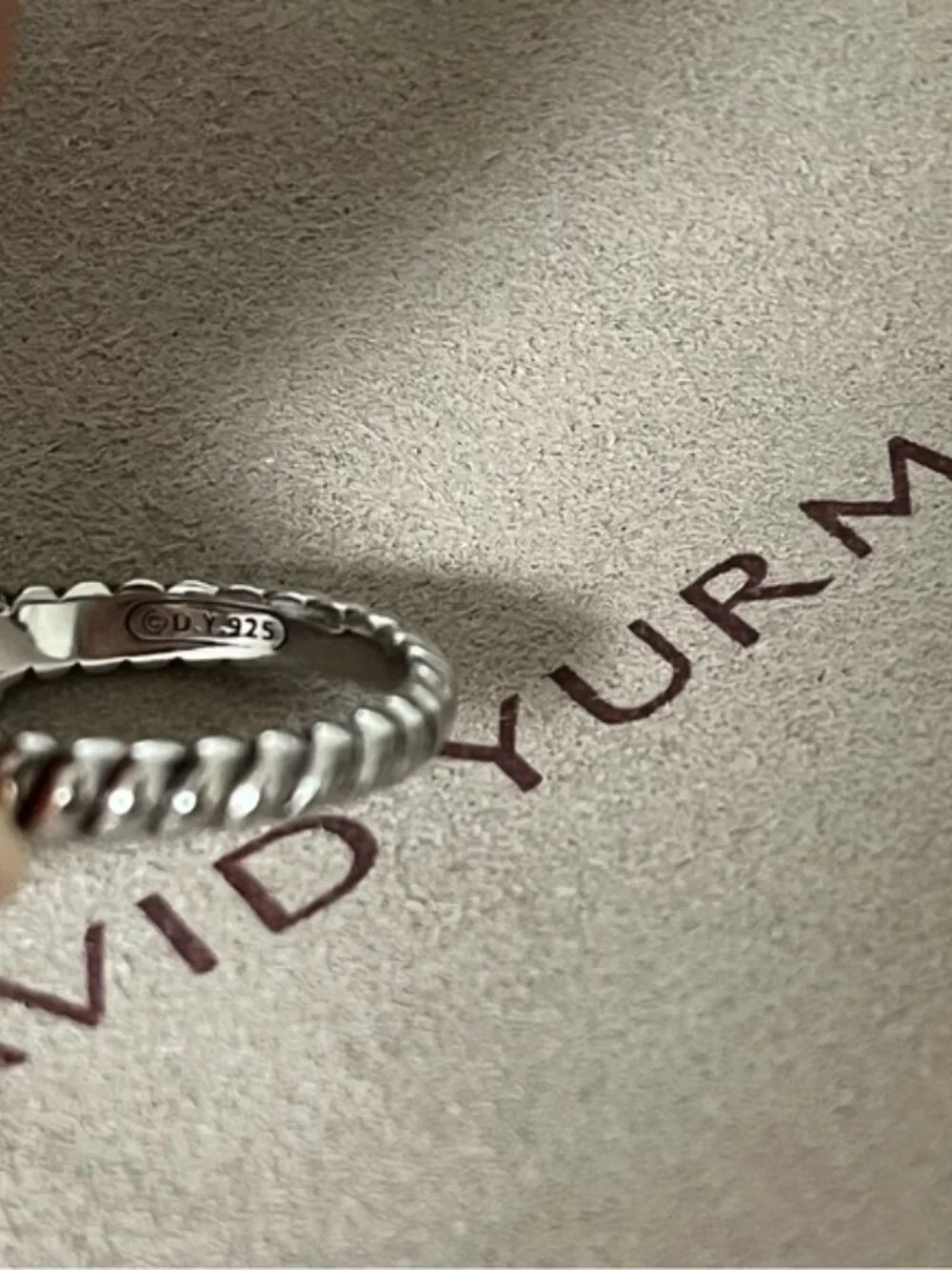✨ David Yurman Silver Pavé Diamond Cable Ring ✨